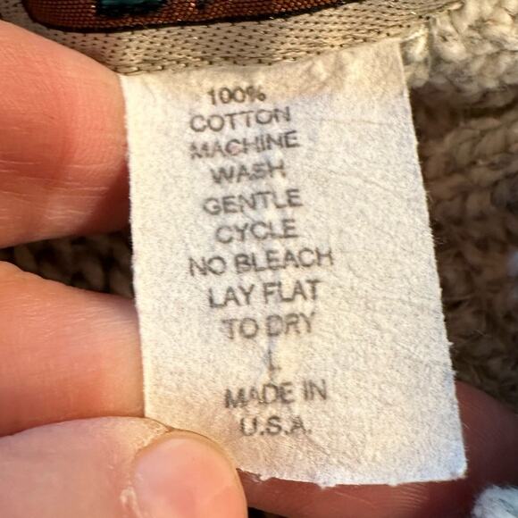 Vintage CJ Cotton Heathered Gray Crewneck Sweater Mens Large Made in the USA - Picture 4 of 6